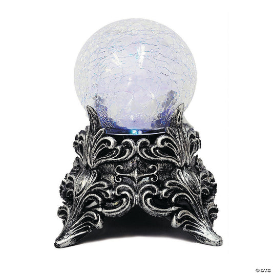 Crystal Ball Color Changing Lighted Witch Fortune Halloween Decor Haunt Prop