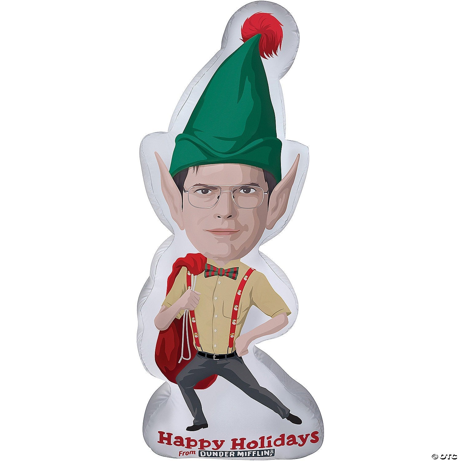 6' Dwight The Office Elf Christmas Inflatable Outdoor Indoor Decoration Lighted