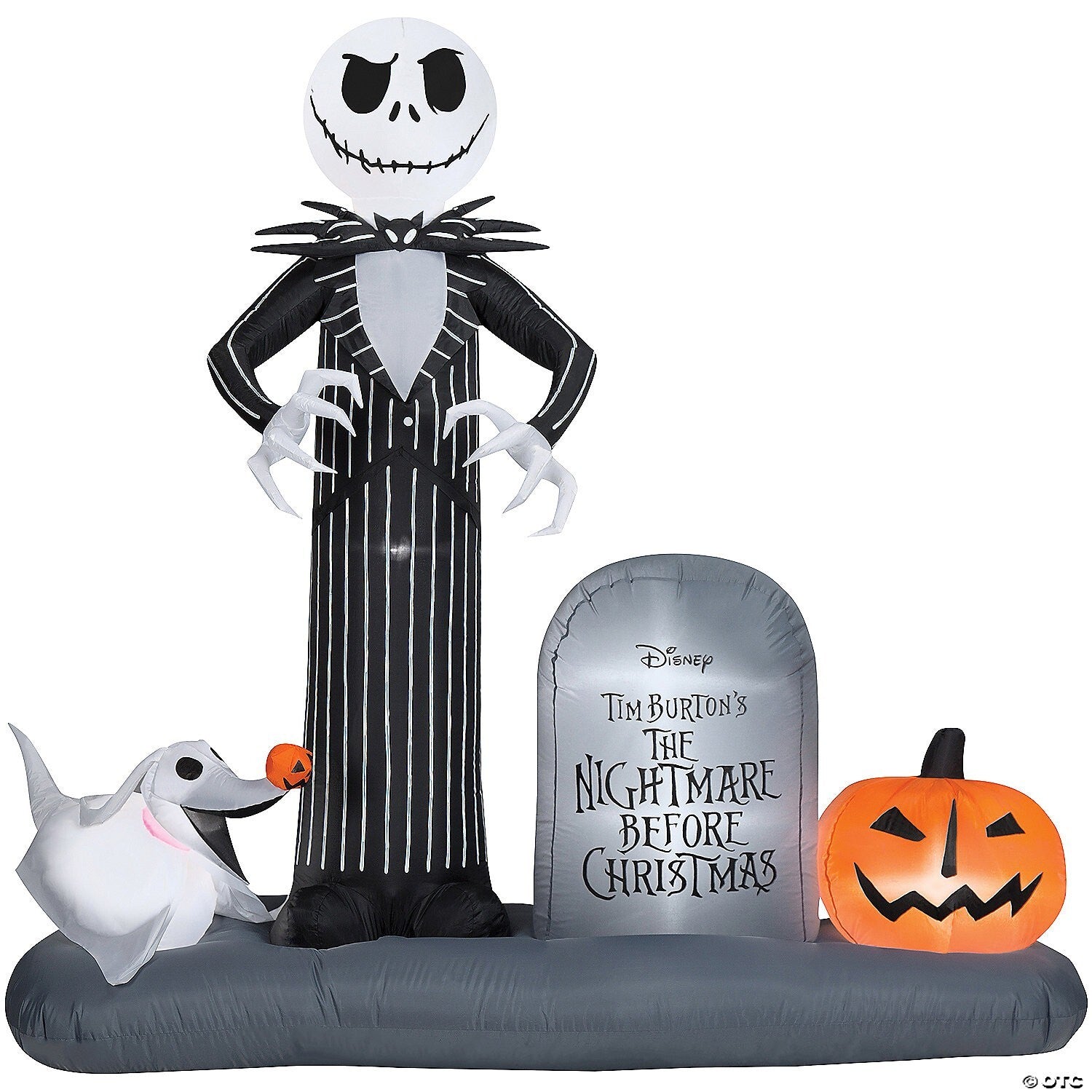 74" Jack Zero Nightmare Christmas Inflatable Outdoor Halloween Yard Decoration