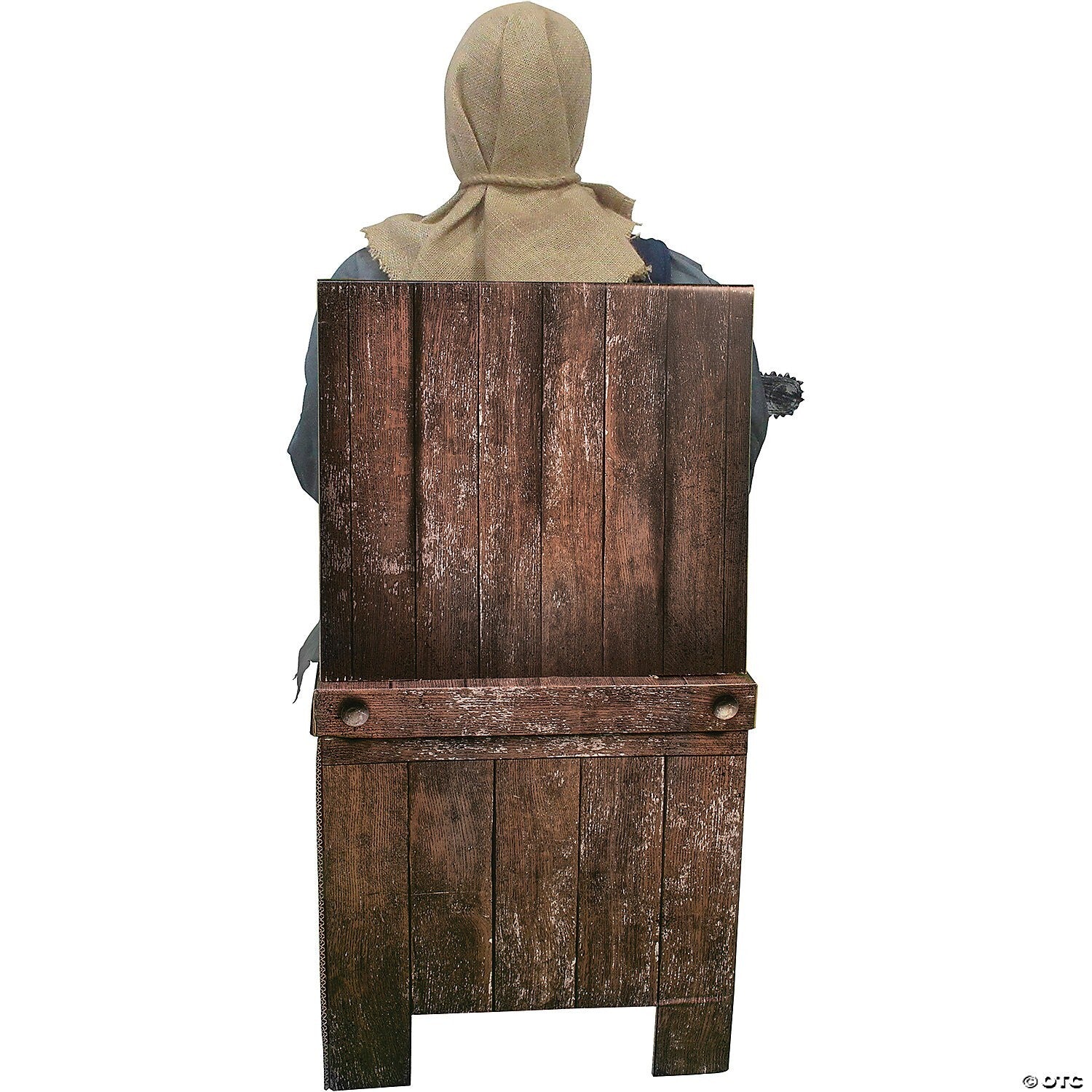 Life Size Chainsaw Scarecrow Greeter Animated Halloween Haunted Prop Outdoor