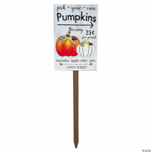 43" Pick Your Pumpkin Harvest Yard Sign Thanksgiving Home Outdoor Decoration