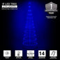4' 6' 9' 12' Blue Animated LightShow Cone Tree Christmas Outdoor Yard LED 14 Mod