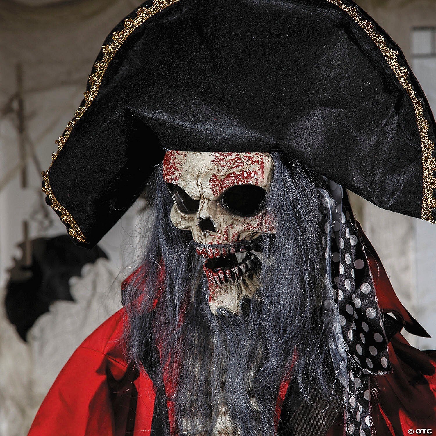 See Video! LifeSize 6 FT Pirate Animated Halloween Decoration Haunt Prop Outdoor