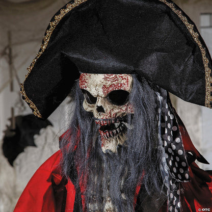 See Video! LifeSize 6 FT Pirate Animated Halloween Decoration Haunt Prop Outdoor