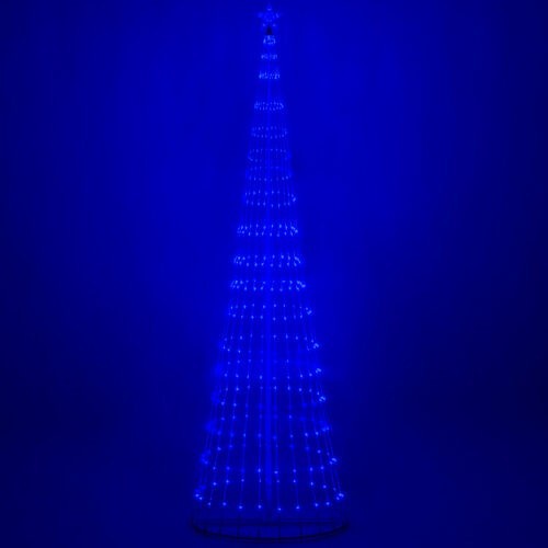 4' 6' 9' 12' Blue Animated LightShow Cone Tree Christmas Outdoor Yard LED 14 Mod