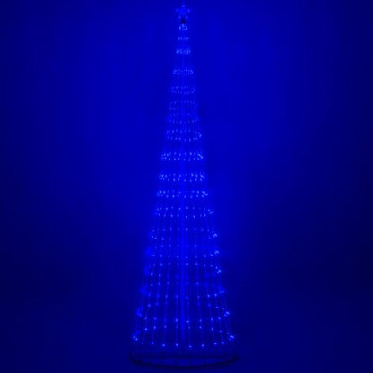 4' 6' 9' 12' Blue Animated LightShow Cone Tree Christmas Outdoor Yard LED 14 Mod