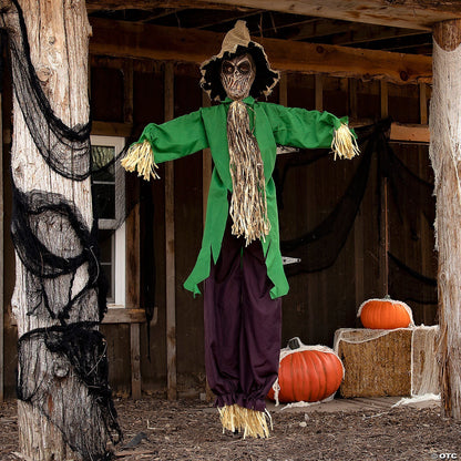 LifeSize Hanging Scarecrow Animated Halloween Decoration Outdoor Haunt Yard Prop