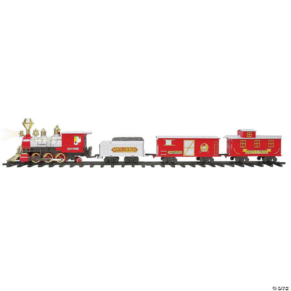 Jumbo Express Animated Santa Christmas Tree Train with Smoke Effect & Lights