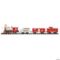 Jumbo Express Animated Santa Christmas Tree Train with Smoke Effect & Lights