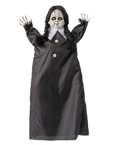 27" Animated Haunted Doll Hanging Halloween Haunted Spirit Decoration Prop