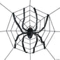 GIANT! 8 Ft Spider Web with Spider Halloween Outdoor Decoration Haunt Yard Prop