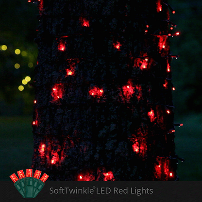Valentines Day Red LED Lights Soft Twinkle TM Animated Christmas Wide Angle 17'