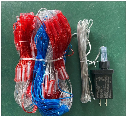 Lighted American Flag Net Light – 6.5 x 3.3 Ft.