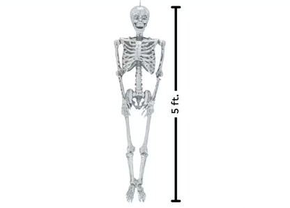 5 Ft Posable Disco Mosaic Skeleton