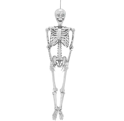 5 Ft Posable Disco Mosaic Skeleton