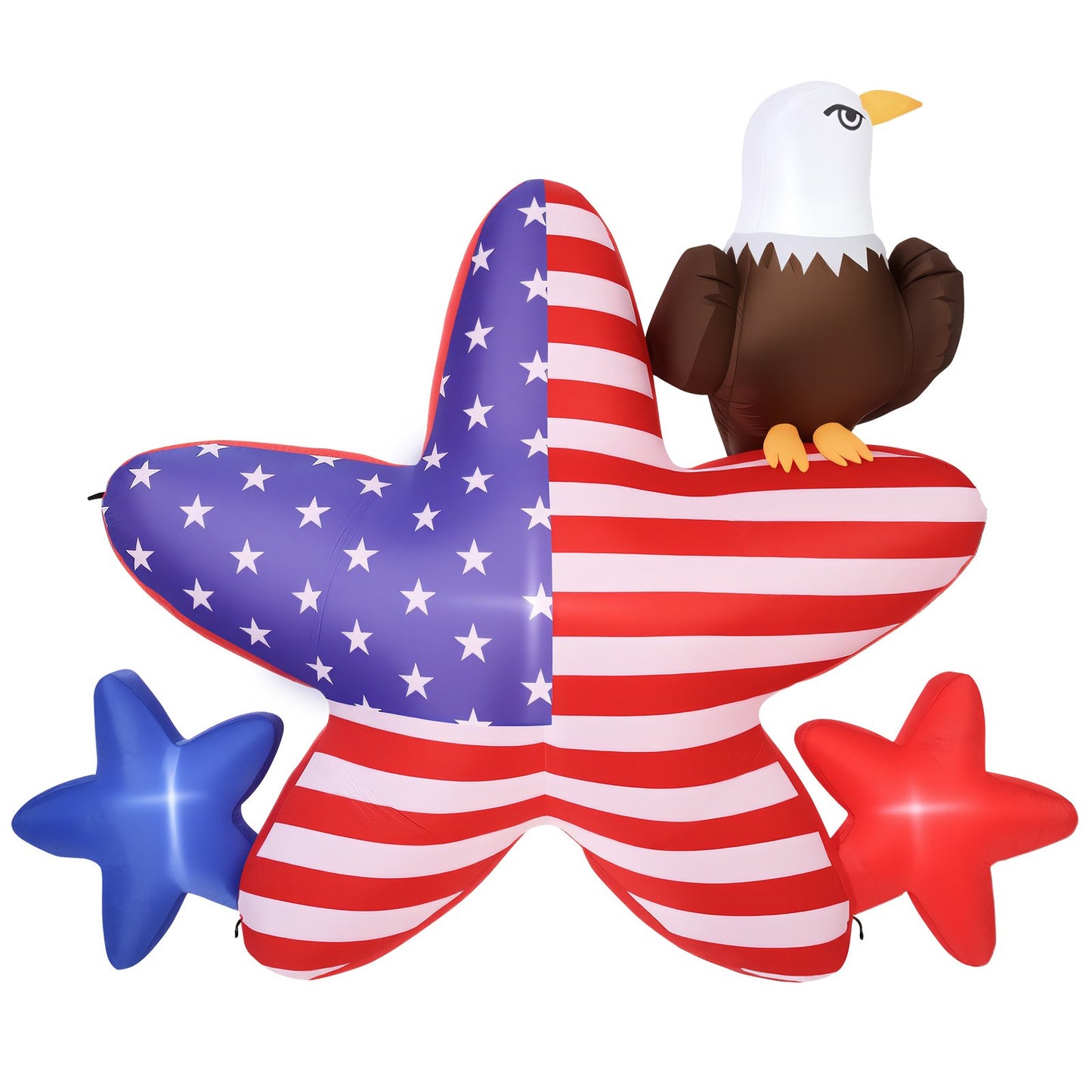 6 FT Patriotic Bald Eagle Inflatable with LED Lights