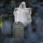 6 Ft Ghost Woman Over Tombstone