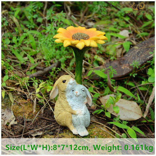 Garden or Tabletop Resin Rabbits - 8 Styles - Holiday Spirit Shop