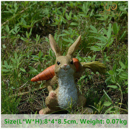 Garden or Tabletop Resin Rabbits - 8 Styles