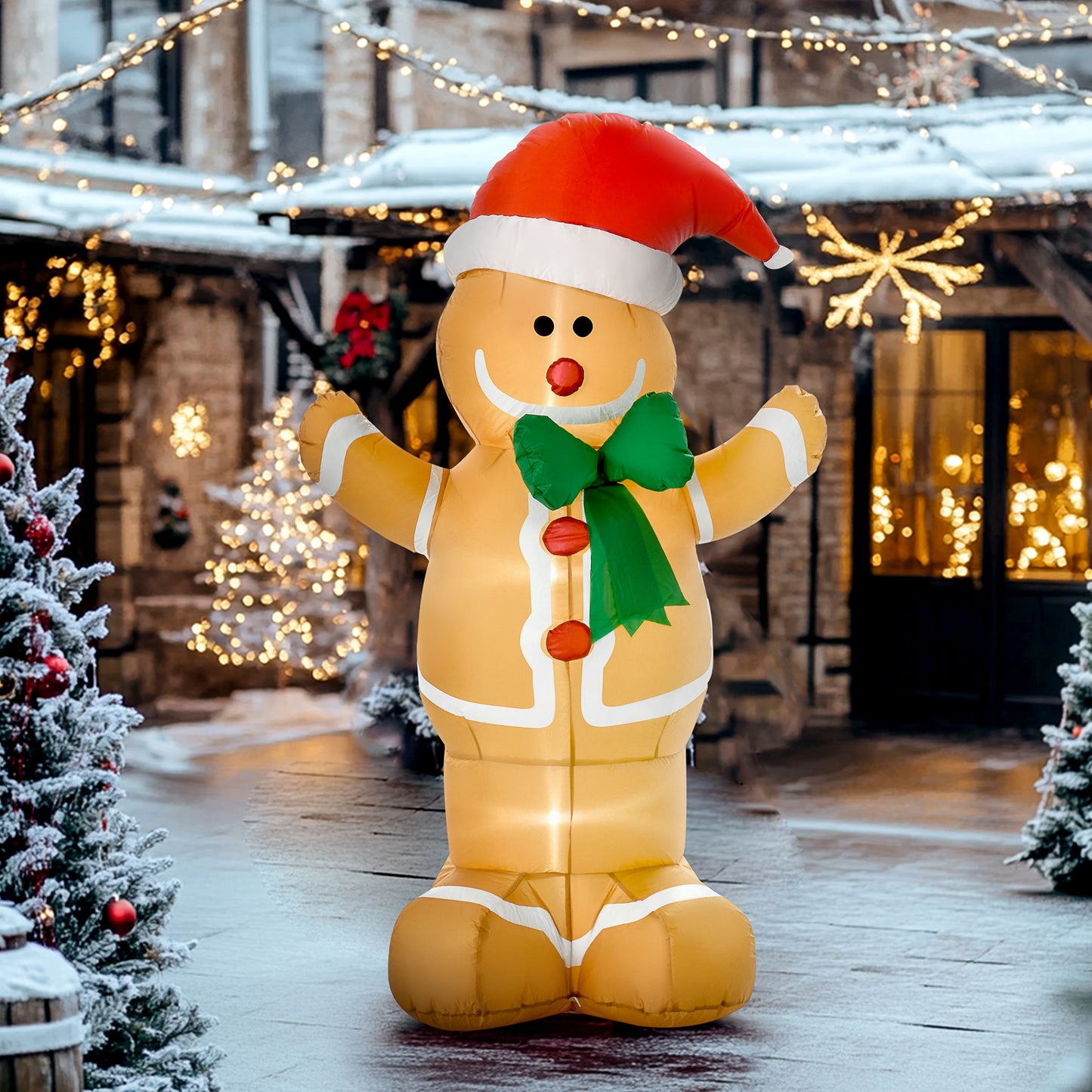 6 Ft Christmas Inflatable Gingerbread Man