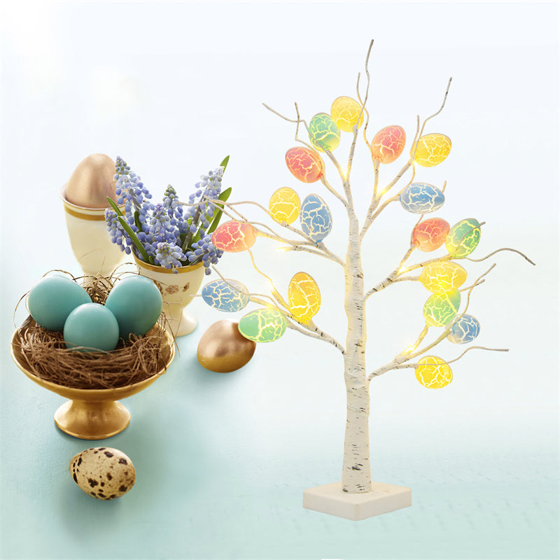 24” LED Easter Egg Birch Tree - Battery Operated
