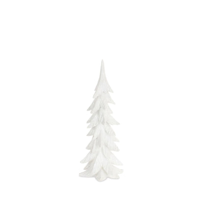White Shimmer Tabletop Holiday Tree (Set of 3) — manufacturer image 4