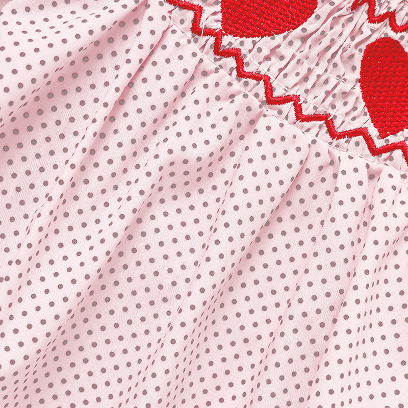 Newborn - 18 Months Baby Valentine's Day Short Sleeve Heart Romper