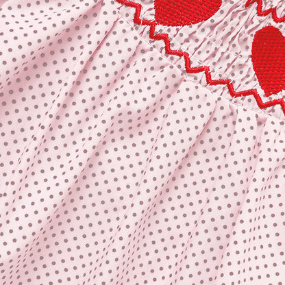 Newborn - 18 Months Baby Valentine's Day Short Sleeve Heart Romper