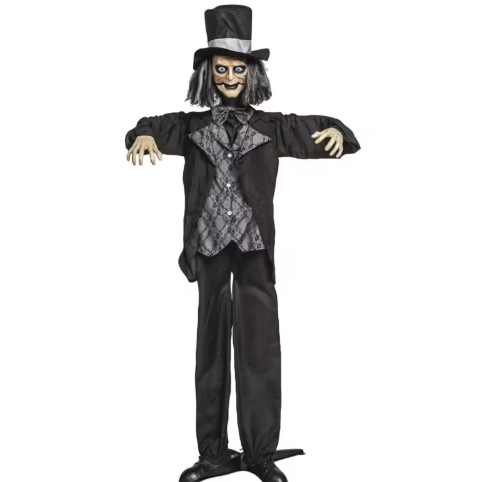 6 ft groom btler animated Halloween prop