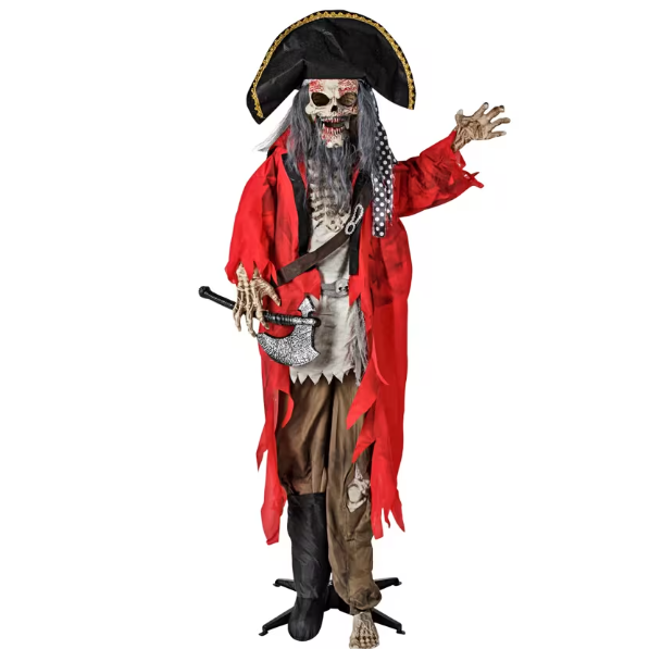 6 FT Pirate Animated Halloween Prop