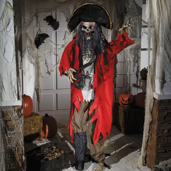 6 FT Pirate Animated Halloween Prop