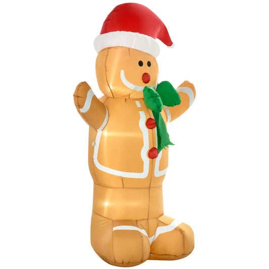 6 Ft Christmas Inflatable Gingerbread Man - Holiday Spirit Shop