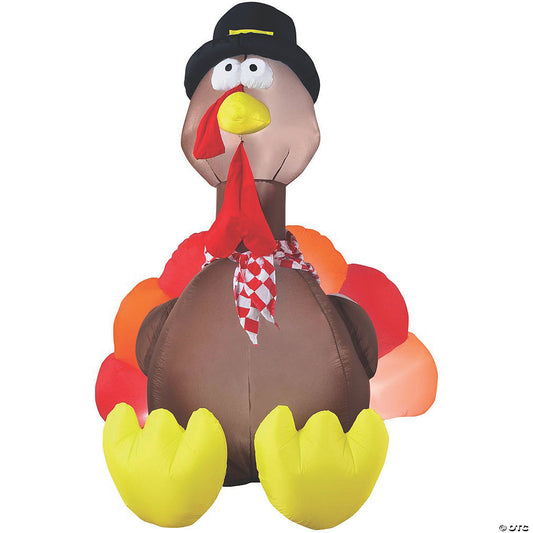 6 Ft Pilgrim Turkey Thanksgiving Inflatable