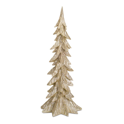 Gold Shimmer Tabletop Holiday Tree (Set of 3) — manufacturer image 3