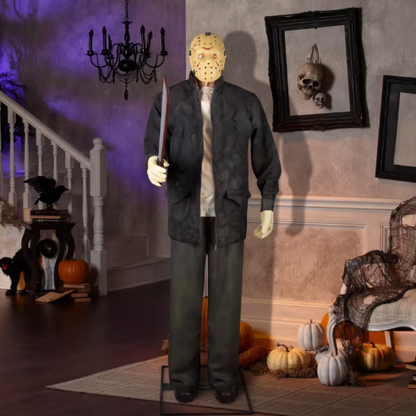76 inch animated Jason vorhees Halloween prop