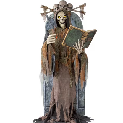 7 Ft Soul Collector Skeleton Animated Prop