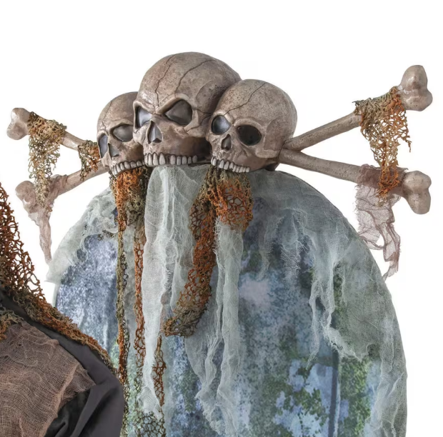 7 Ft Soul Collector Skeleton Animated Prop