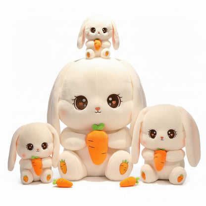 giant Stuffed Easter bunny with carrot floppy ears gift
