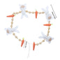 24 in Bunnies & Carrot Wood Bead Easter Garland