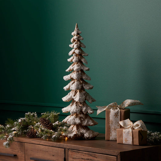 26 in Gold & White Frosted Christmas Tree – manufacturer photo 2