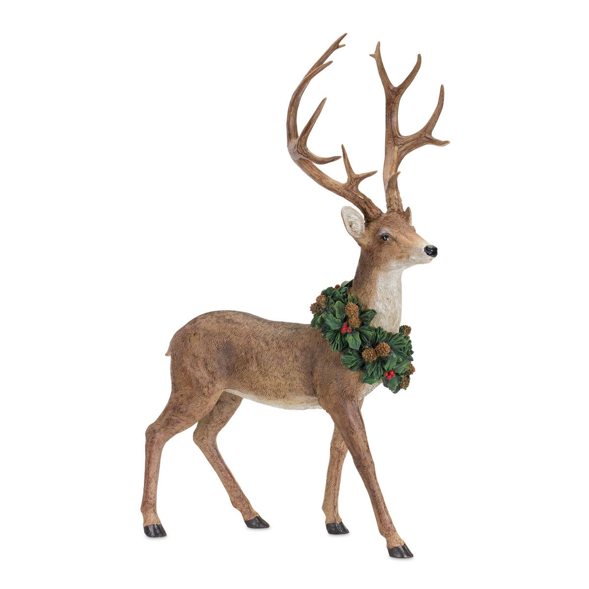 28 in Deer with Christmas Wreaths – Set of 2 – manufacturer photo 3