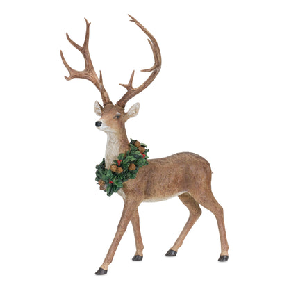 28 in Deer with Christmas Wreaths – Set of 2 – manufacturer photo 4