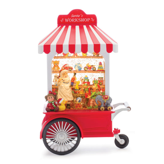 10.75 in Santa's Workshop Snow Globe – manufacturer product photo