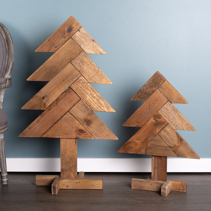 Rustic Wood Pine Tree (Set of 2) — manufacturer image 2