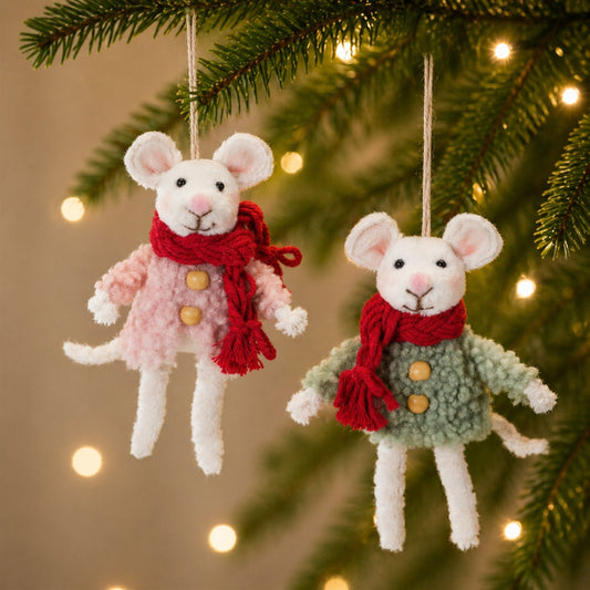 Winter Mouse Ornament (Set of 6) – manufacturer image 2