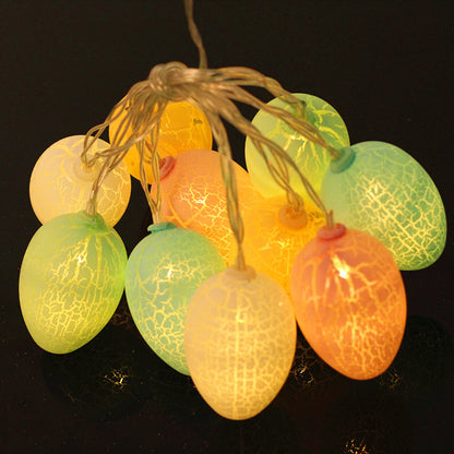 5 Ft Pastel Crackle Easter Egg String Lights – Battery Operated