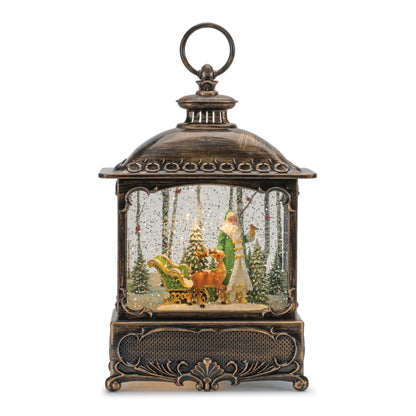 10.5 in LED Santa & Sleigh Snow Globe – manufacturer product photo
