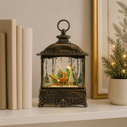 10.5 in LED Santa & Sleigh Snow Globe – manufacturer photo 3