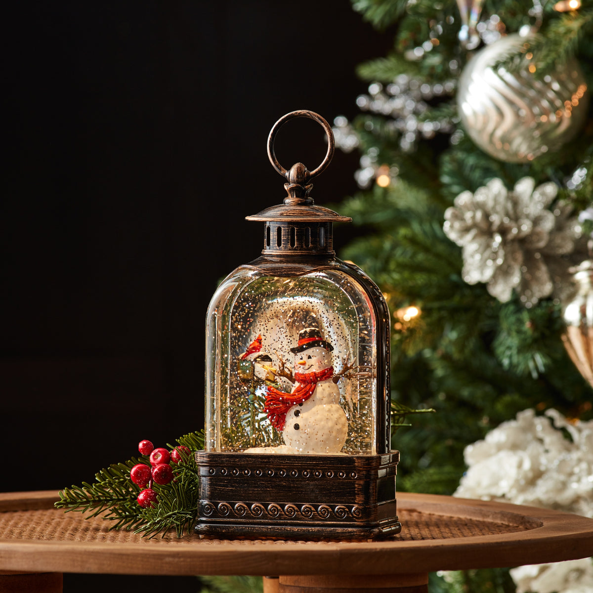 9.75 in LED Snowman Snow Globe – manufacturer photo 2