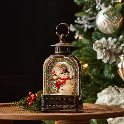 9.75 in LED Snowman Snow Globe – manufacturer photo 2